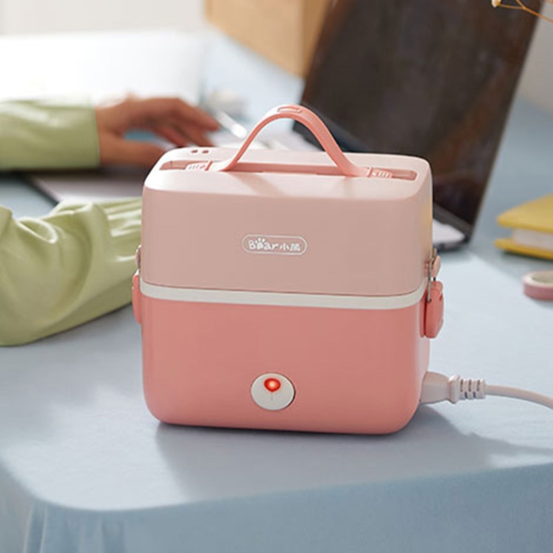 220v Electric Heating Box Portable Multi Cooker 1.2L Mini Electric Rice Cooker 2 Layers