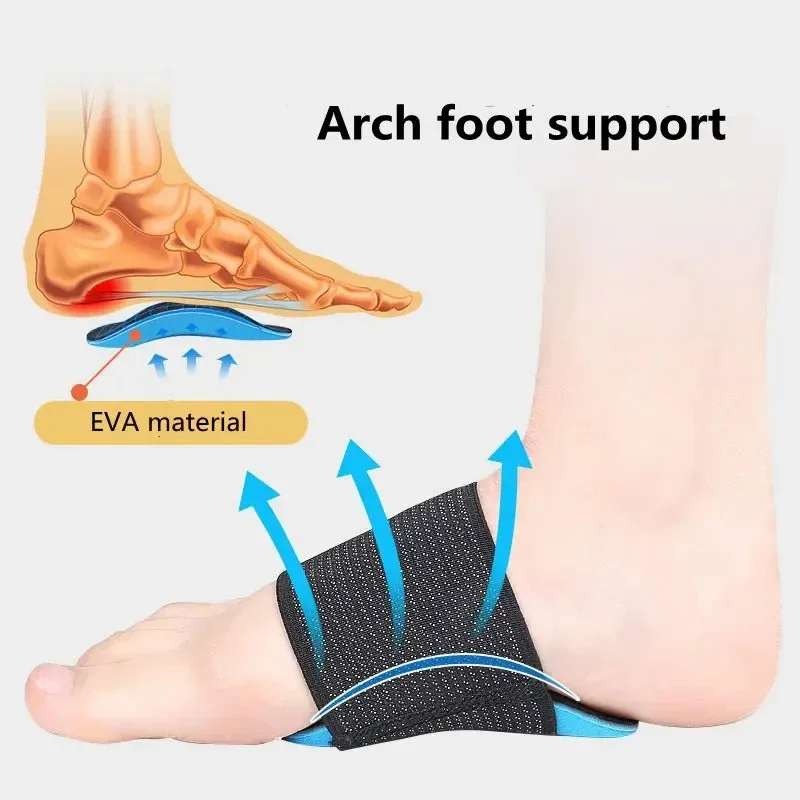 1 Pair Men Women Arch Support Shoe Pads Flat Feet Orthopedic Insoles for Shoes Valgus Sports Insole Foot Inserts Accessories