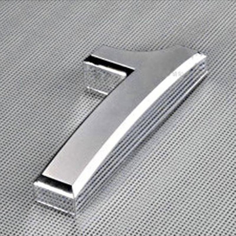 1pc hjem indretning adresse hotel dør mærkat plade skilt hus nummer 0-9 sølv tredimensionelt nummer mærkat 3.5cm: 1