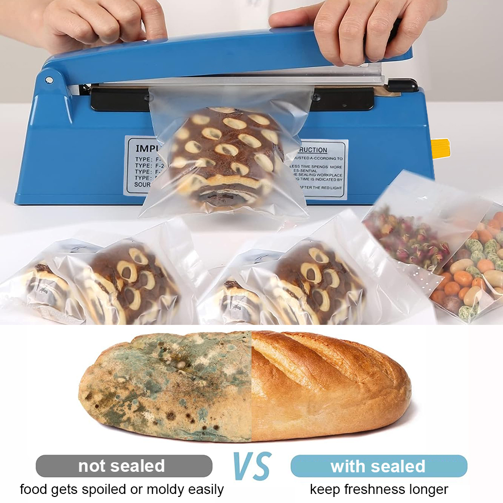 Impulse Sealer Heat Bag Sealing Machine Electric Manual Food Sealer Plastic Shrink Wrap Bag Sealers For Kitchen