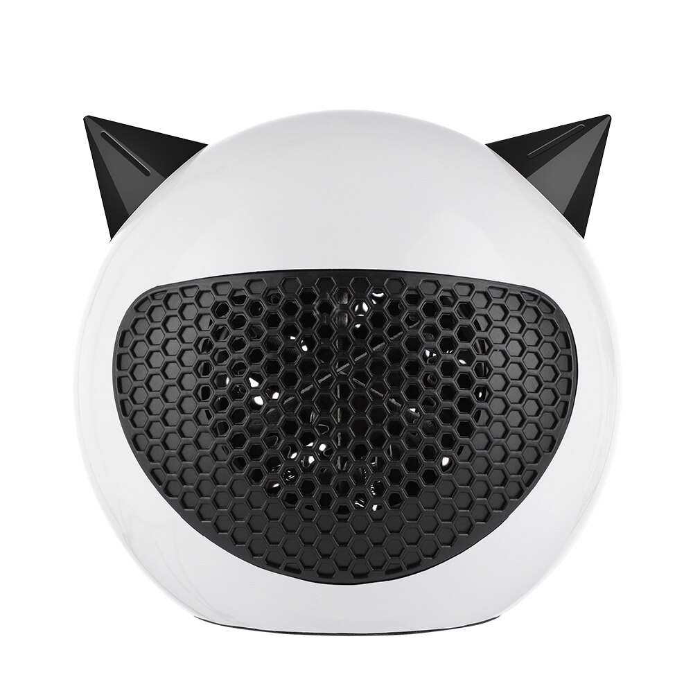 Electric Heater Desktop Heater Little Devil Mini Small Heater Vertical Mute Heater Keep Warm Household Quick Heat Winter: White / US