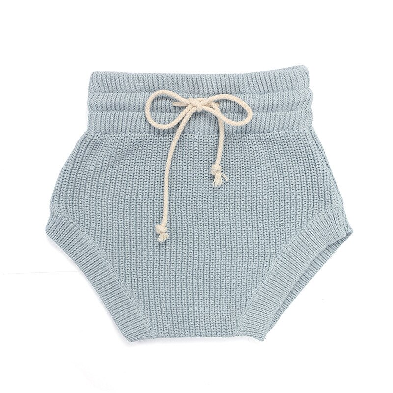 Otoño pantalones cortos de punto sólido para niños y niñas pantalones bombachos para Bebés Ropa de punto en 3 colores