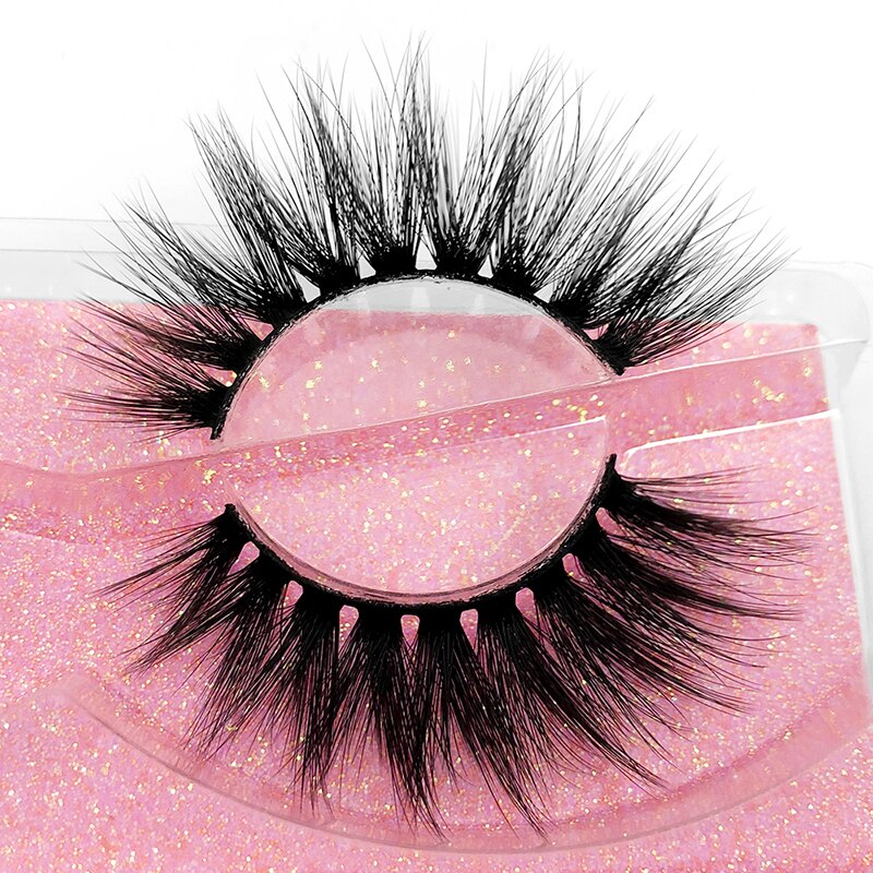 10 bulk fluffiga lösögonfransar 3d minkfransar återanvändbara handgjorda naturliga ögonfransar faux cilios: A11