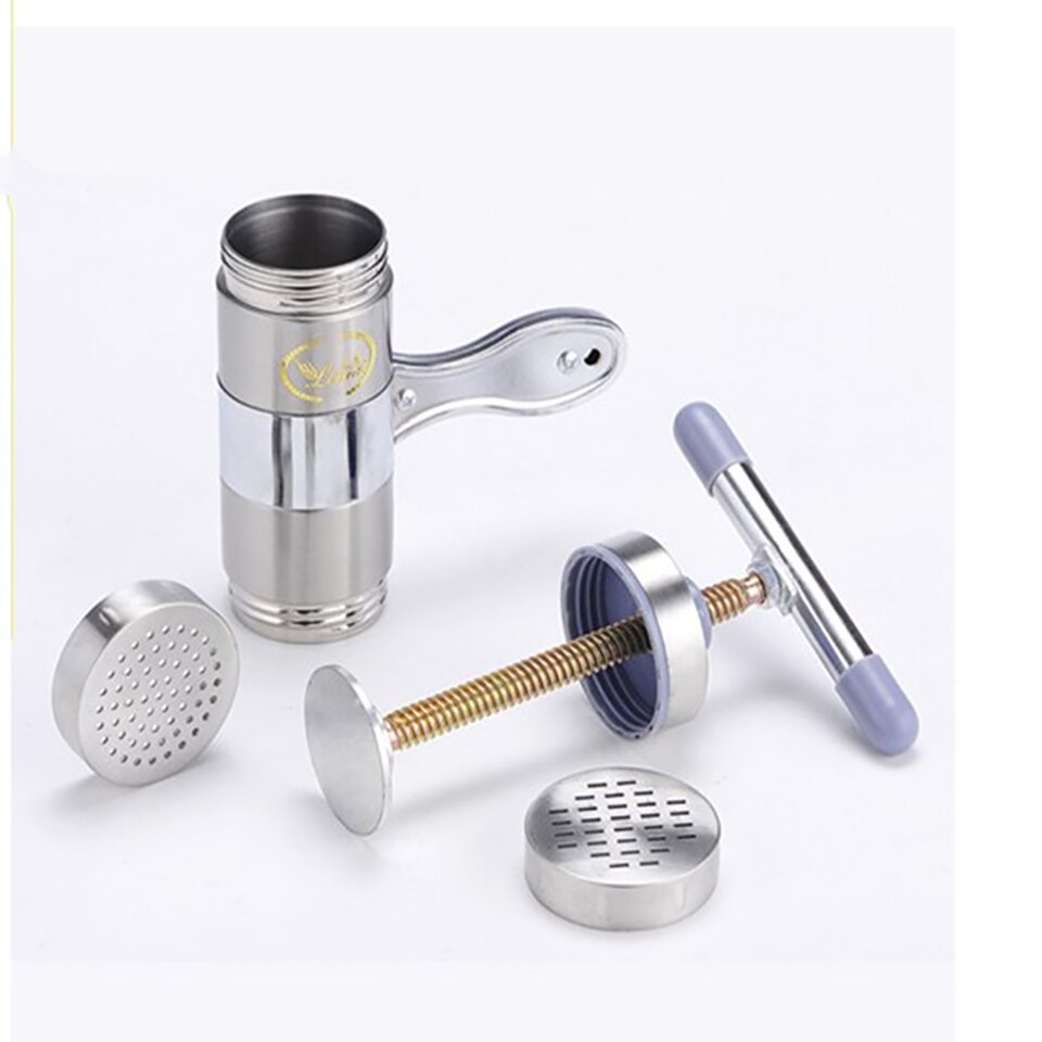 Stainless Steel Noodle Maker With 5 Models Manual Noodles Kitchen Tools Vegetable Fruit Juicer Press Pasta Tools