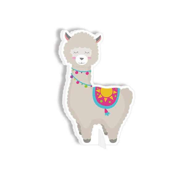 Lama tema fest dekoration lama kaktus bord midtpunkt børnefødselsdagsfest forsyninger dekorationer lama fest dekoration: Lama 1