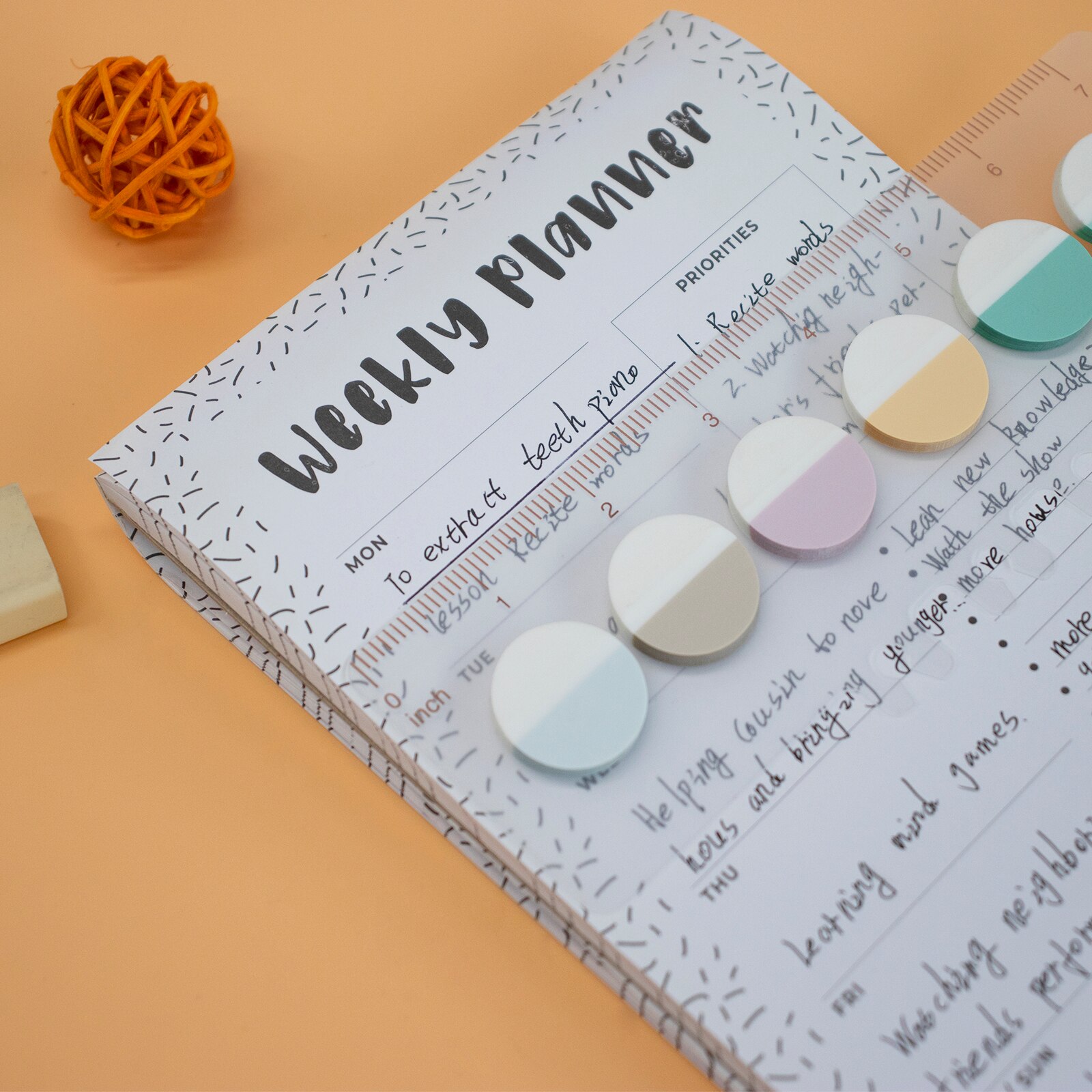 Round Sticker Notepad Creatieve Notitie Stiksels Notepad Stickers Leuke ... – Vicedeal