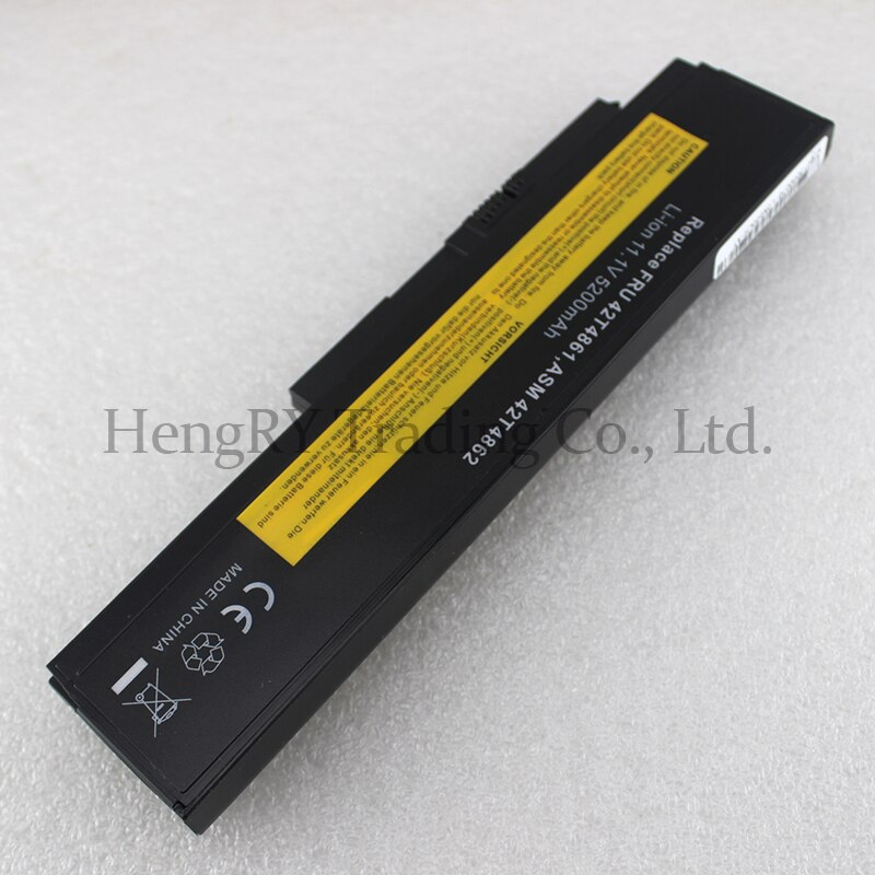 HSW 5200mAh 6 Cells laptop battery for LENOVO ThinkPad X220 X220i 42T4901 42T4940 42T4942 ASM 42T4862 FRU 42T4861