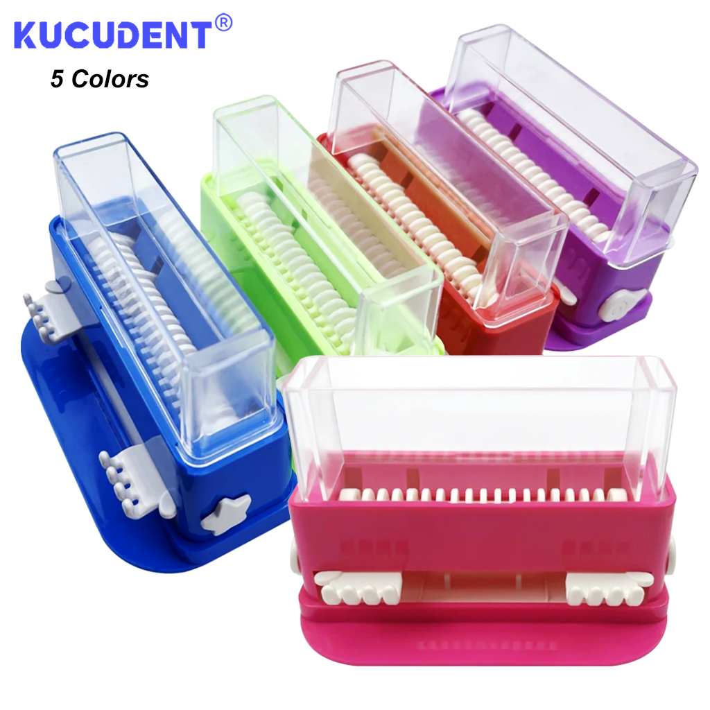 Zahn Mikro Applikator Spender Container fallen Einweg Baumwolle Spitze Pinsel Stock Lagerung Kasten Zahnmedizin Mikro Applikator Kasten