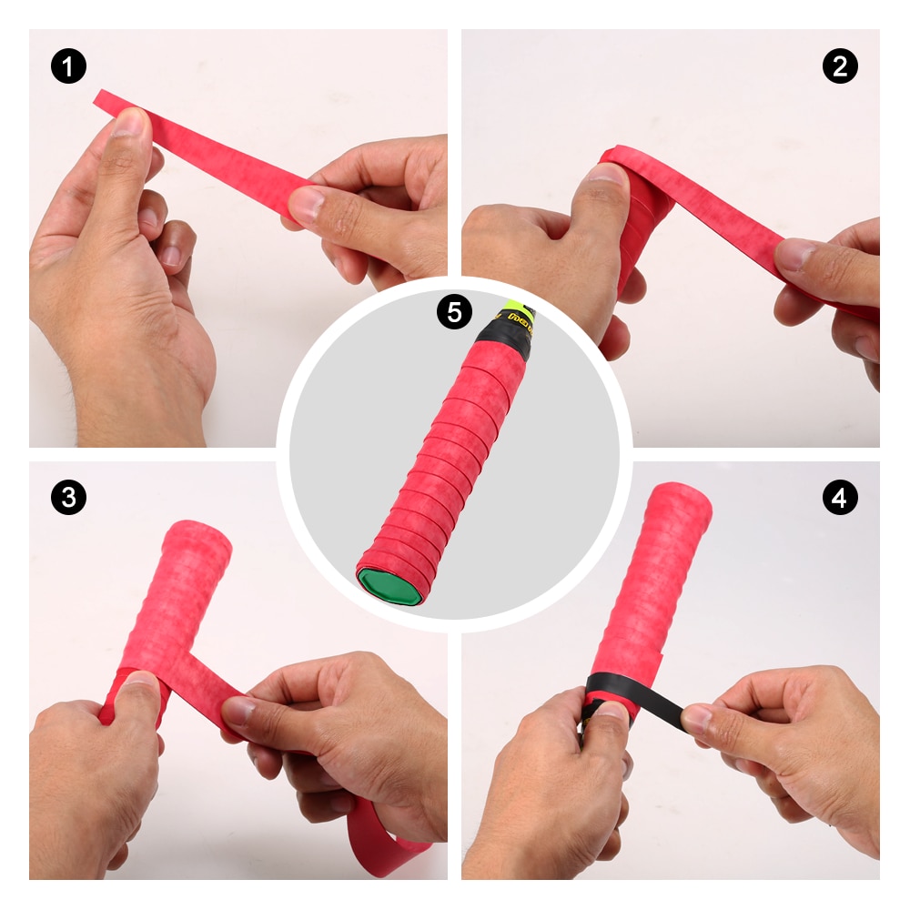 Outdoor Sport 10Pcs/25Pcs/60 Pcs Anti-Slip Tennis Badminton Racquet Grips Zweetband Polyurethaan Training oefenen