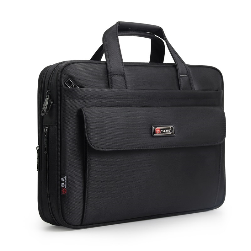 Heren aktetas zakelijke reis 14 inch laptoptas grote capaciteit zwart waterdicht oxford