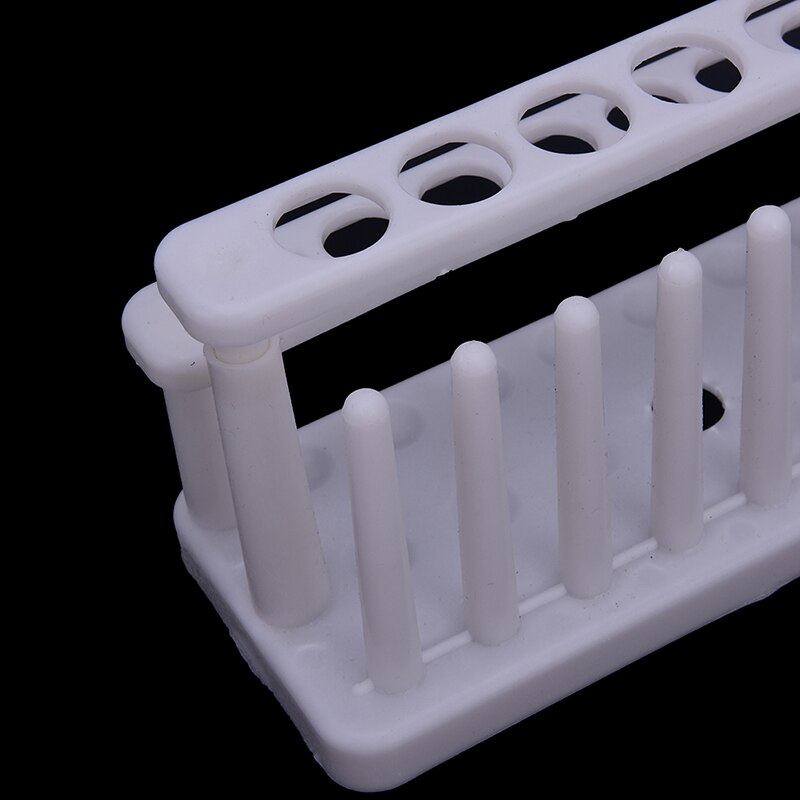 1pc Stand Shelf Plastic Test Tube Rack 15 Holes and 9 Pins Holder Support Burette Stand Lab Test Tube