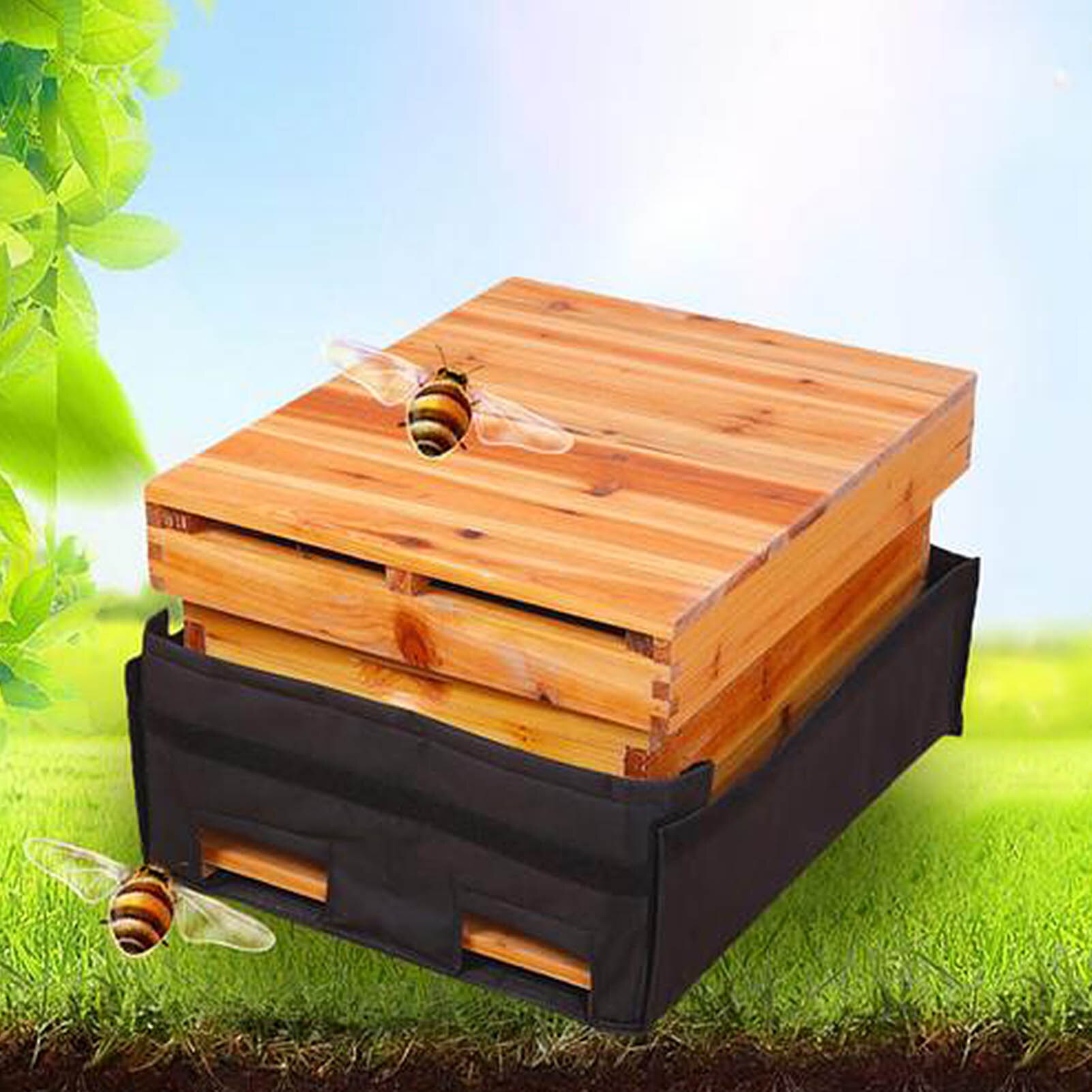 Beekeeping Bees Tools Covering Sunscreen Thicken Cotton Beehive Cover Thermal Insulation Hive Lid Garden Bee Tools