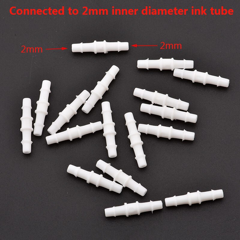 20pcs Eco solvent Y Shape Ink Tube UV Connector for Large format Y Ink Tube white Connector printer machine: C