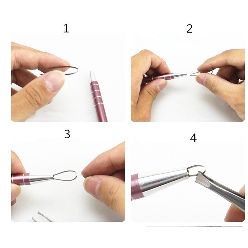 MO TULIP Hair Scissors Engraved Pen with 10Pcs Blades Hair Styling Hair Trimmers Eyebrows Shaving Salon DIY Hairstyle