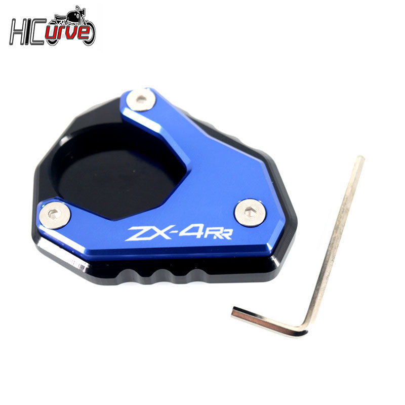 Motorfiets Kickstand Voet Zijstandaard Extension Pad Ondersteuning Plaat Vergroten Fit Voor ZX-4R ZX-4RR ZX4R ZX4RR ZX 4R 4RR 2023 2024