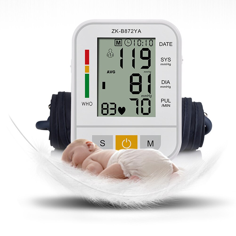 Blood Pressure Gauge Electronic Blood Pressure Meter Electronic Sphygmomanometer Arm Blood Pressure Monitor Without Battery