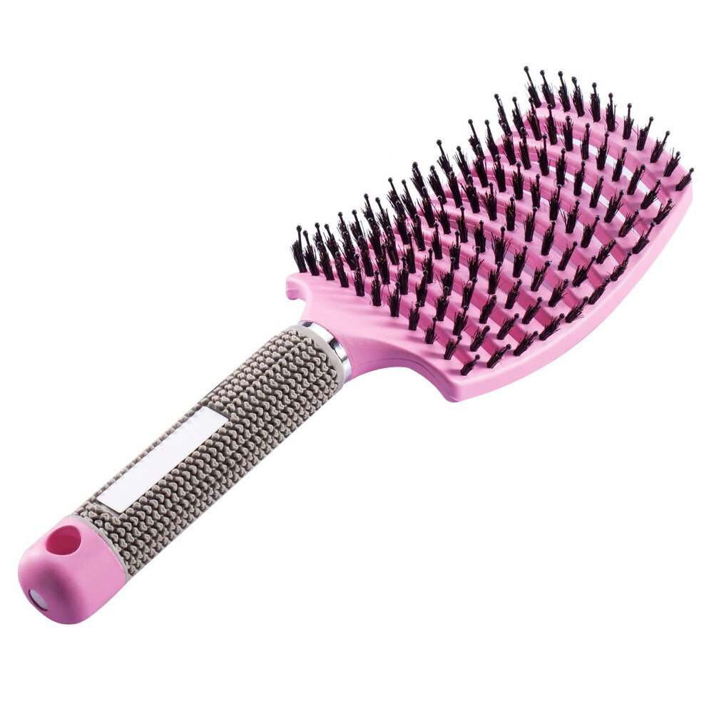 Brushy Hairbrush Women Wet Comb Hair Brush Tools Comb Hairdresser Hairdressing Brush for Hair Massage Hair Brush: pink