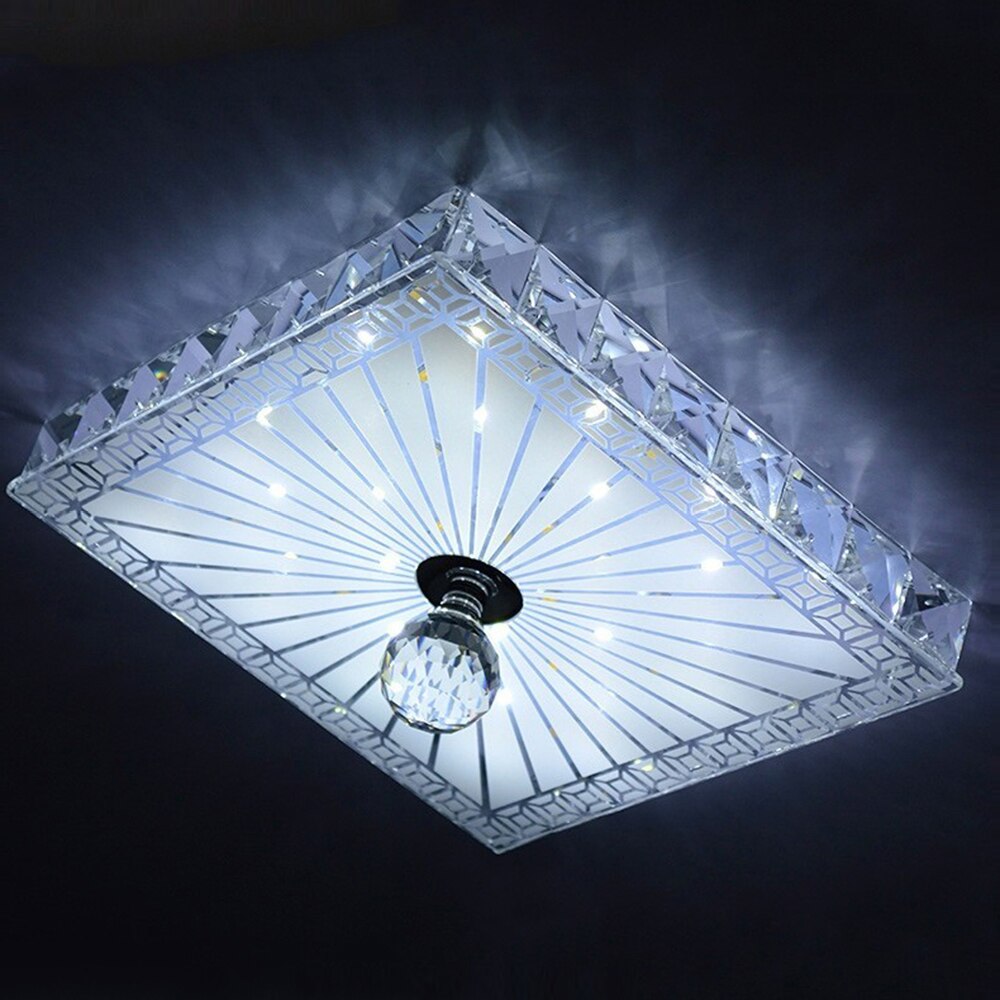 Modern Crystal Led Plafond Verlichting Gang Plafondlamp Thuis Slaapkamer Woonkamer Verlichting Balkon Gangpad Nachtlampje Wit