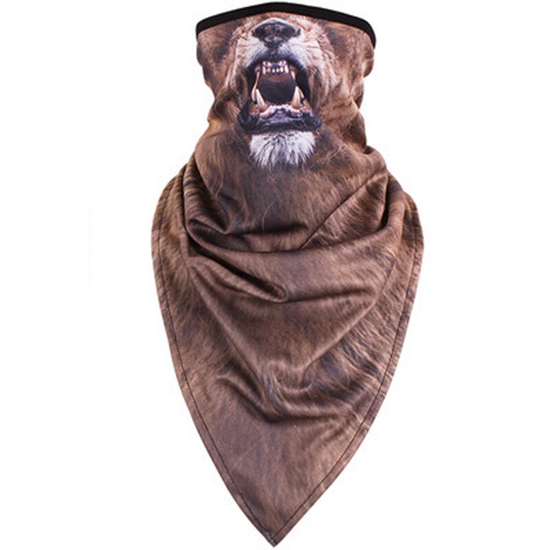 Moto vélo vélo écharpe motif Animal séchage rapide visage masque froid Protection cyclisme masque Snowboard coupe-vent
