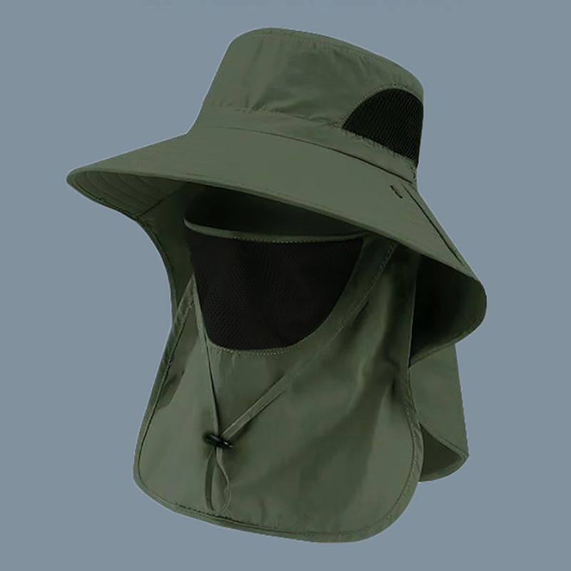 Zomerzonnehoeden met uv-bescherming, outdoor jacht- en vispet voor mannen en vrouwen, wandel- en kampeerpet met klep, bucket hat, vissershoed.: Hemelsblauw