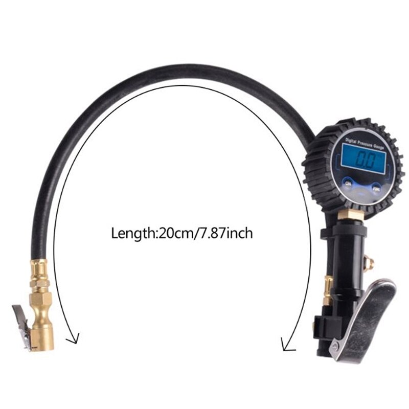 Digitale Reifen Inflator Manometer Luft Kompressor Pumpe schnell anschließen Koppler für Auto Lkw Motorrad