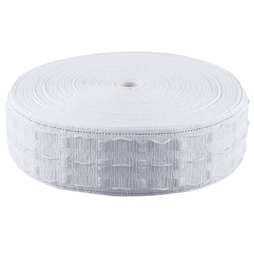 10M/Roll White Pleat Curtain Curtain Ring Cloth Accessories Grommet Pull Eyelets Punching Hook Belt Tape Home Decor
