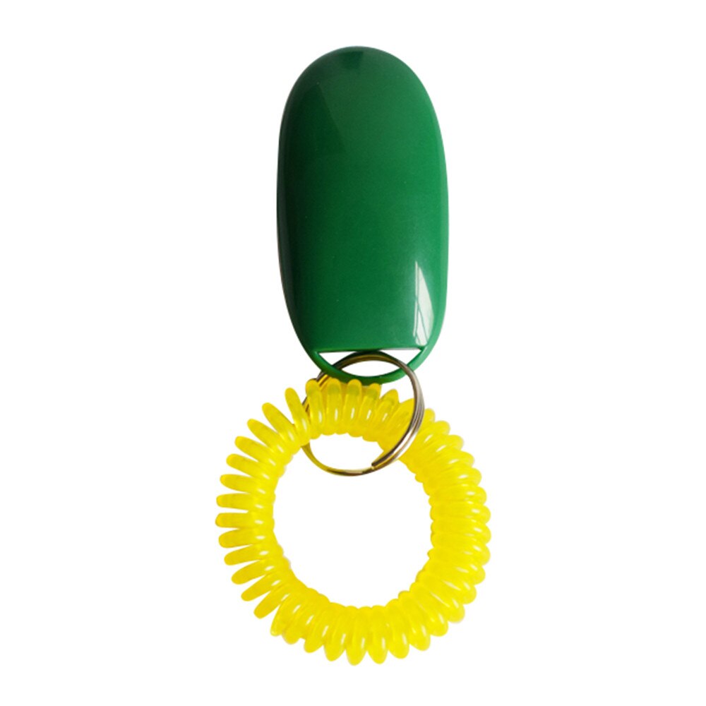 Outil de formation pour animaux de compagnie Portable chien bouton Clicker son formateur outil de formation pour animaux de compagnie bracelet accessoire maison chien outil de formation: green