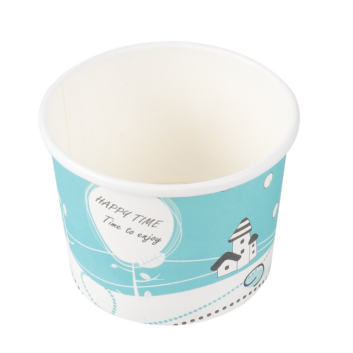 50 Stuks Mooie Papier Cup Patroon Wegwerp Praktische Ijs Kom Yoghurt Papier Cup Popsicle Papier Cup Voor Thuis Zomer party A35