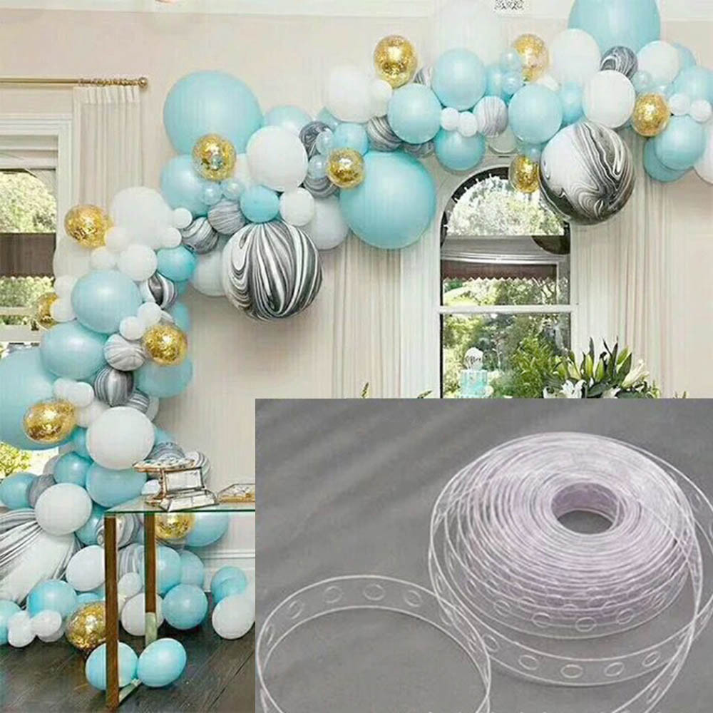 Jaar 5 M/Roll Ballon Keten Tape Gebogen Link Kerst Huwelijk Verjaardagsfeestje Thuis Decoratie Accessoires