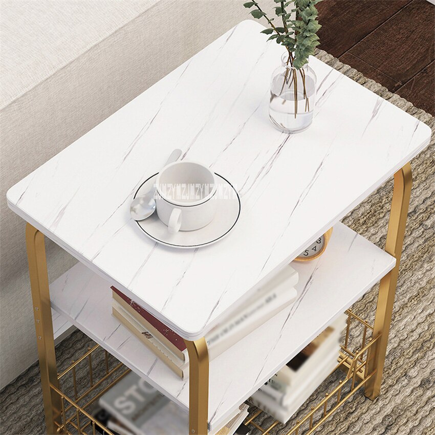 E5157 Modern Sofa Side Cabinet Bedroom Bedside Storage Small Table Living Room Corner Simple Side Table 2/3 Layers