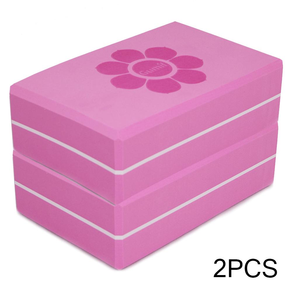 EVA Yoga Block Props Foam Exercise Workout Fitness Sport Brick Bolster Pillow Aid Gym Training Body Shaping Health Training 2pcs