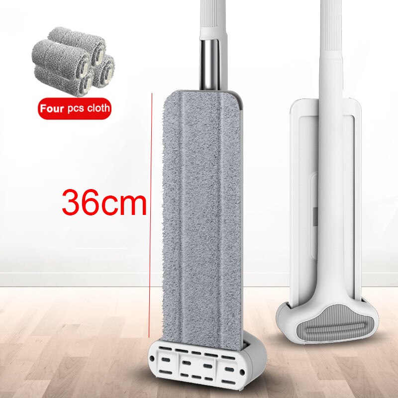 Fregona Mmagic para lavar el suelo, fregona limpiadora, limpieza plana, cubo, limpieza del suelo de la casa, fácil limpieza del hogar 360 ° rotación con: Borgoña
