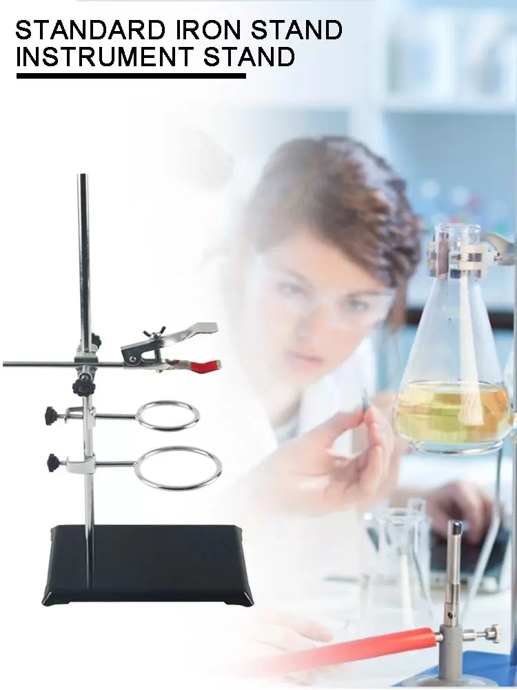 Laboratory School Hand Tool Sets 1 SET Laboratory Stands Support And Clamp Lab Clips Flask Condenser 500mm