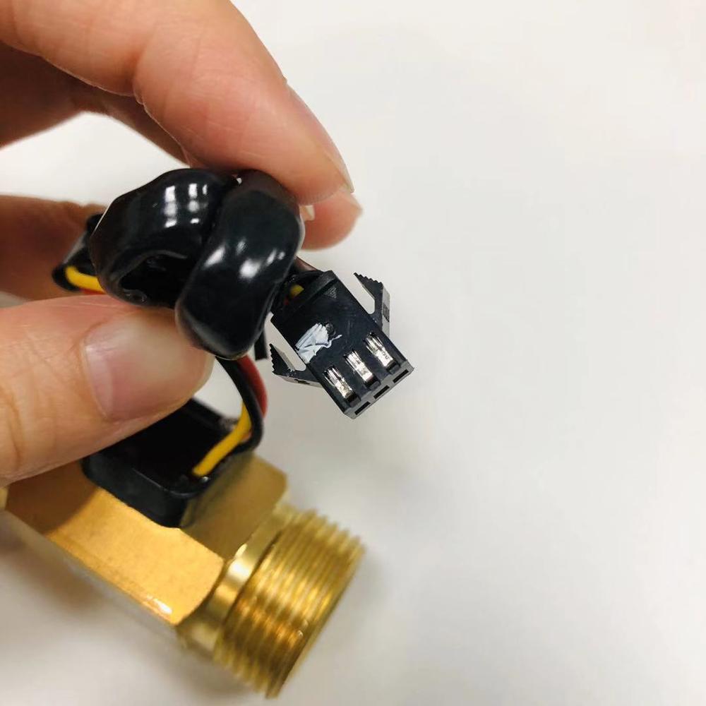 G3/4 " Flow Sensor Water Flow Switch For Meter Water Sensor Copper Shell Hall Turbine Flow Meter With Temperature