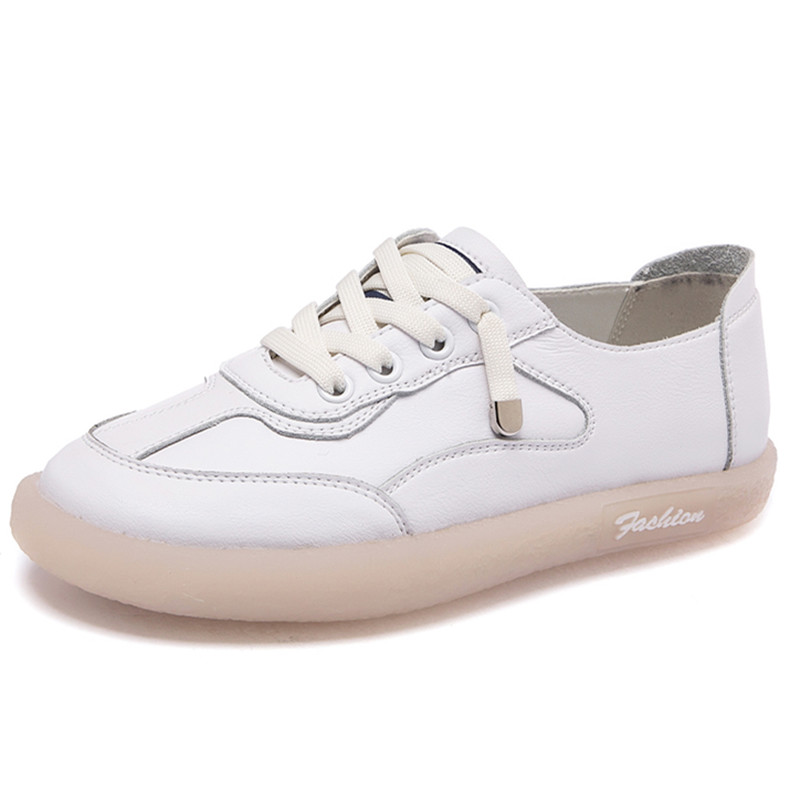 MBR FORCE femmes baskets chaussures plates plate-forme chaussures de à lacets en plein air décontracté dames chaussures: white / 40