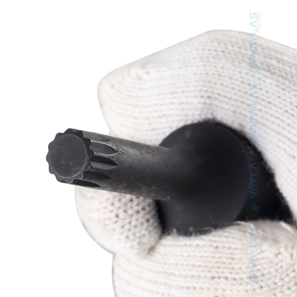 1/2-inch Impact Spline Socket Bit 8Pcs 1/2" Drive Spline Screwdriver Bits M5-M18 Sizes Spline Key Wrench Tools Set for Repair