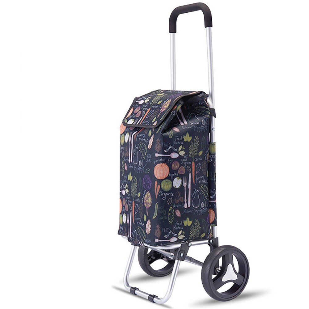 B-LIFE Folding Stair Climber Trolley Dolly Cart Groceries-Portable Shopping Bag for Old People Hand Truck with Wheels Waterproof: p 1