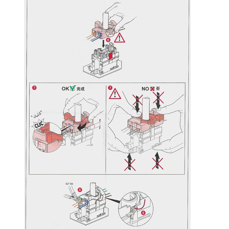 2022 nuovo modulo di rete CAT6 presa di informazioni RJ45 8P8C adattatore connettore Keystone Jack piastra a muro Standard