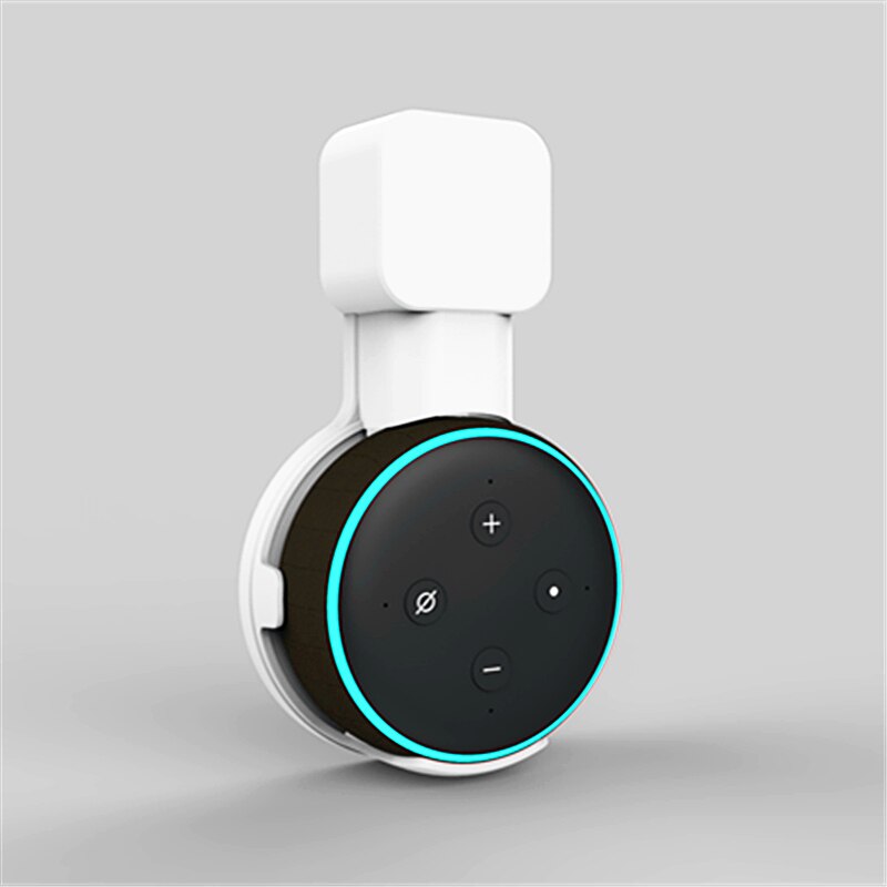 Bovitar Outlet Wall Mount Holder For Echo Dot 3 Space-Saving Stand Smart Speaker With Cord Arrangement Portable: White