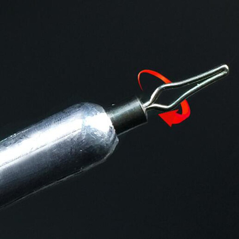 Posidon, 10 unidades/lote, 5g/7g/10g/12g/15g/18g, plomadas de plomo de caña larga, pesas de tiro dividido, peso de equilibrio, plomadas giratorias de plomo para pesca