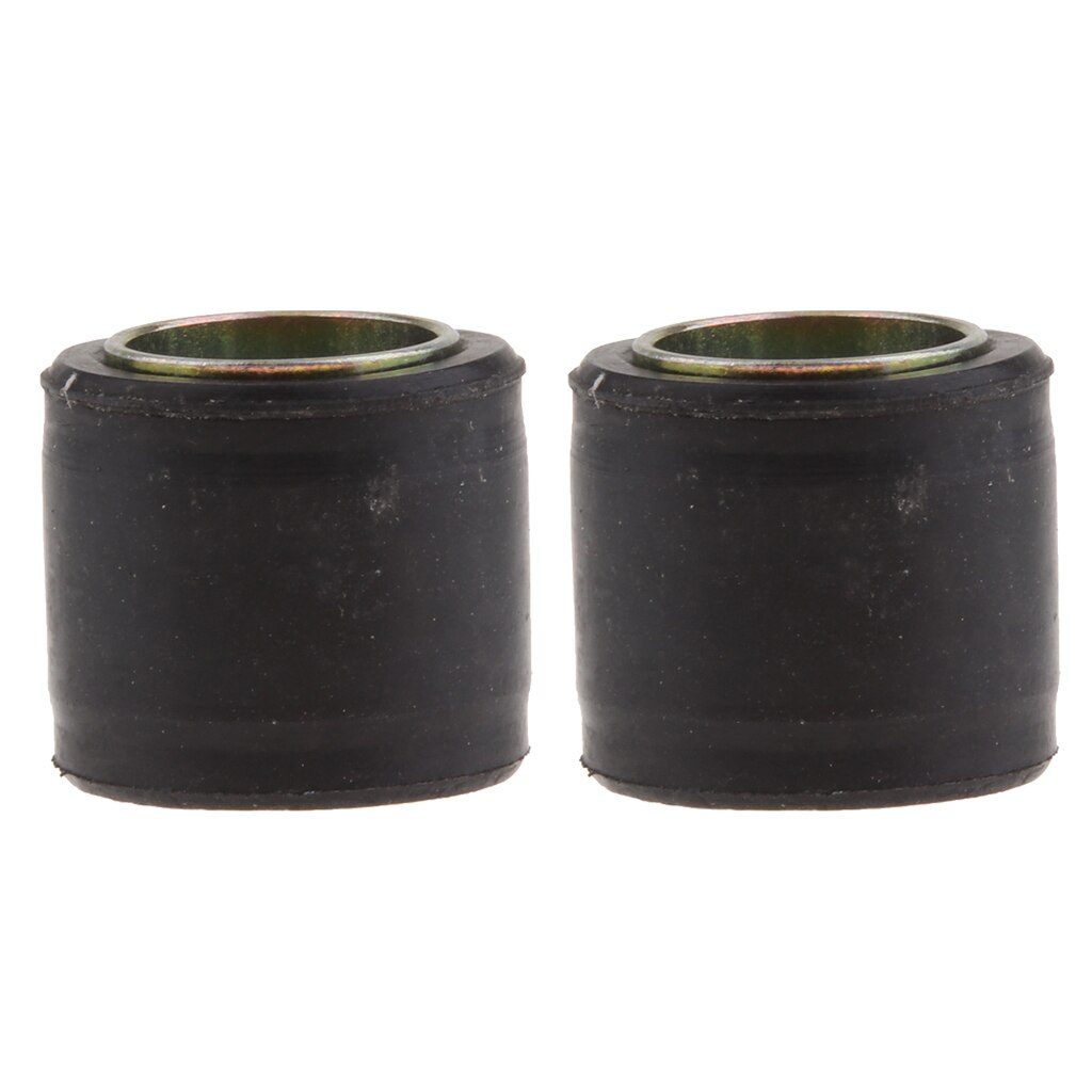 2 stk 14mm bakfjæring støtdemper foringer, gummi og metall, sort