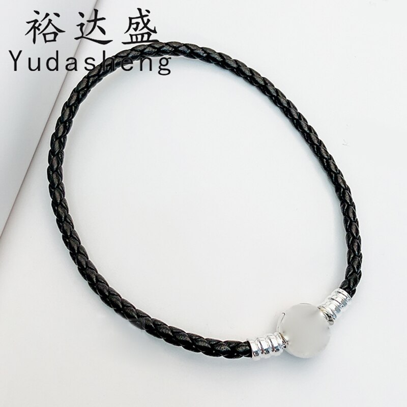 Ungdom lær hånd tau stoff armbånd originale smykker passer opprinnelig pandoras sjarm