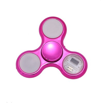 Gyroscope coloré 18 changements | Anti-Stress, musique, Gyroscope à main, Spinner à main, lumières de nouveauté pour jouets d'enfants: pink