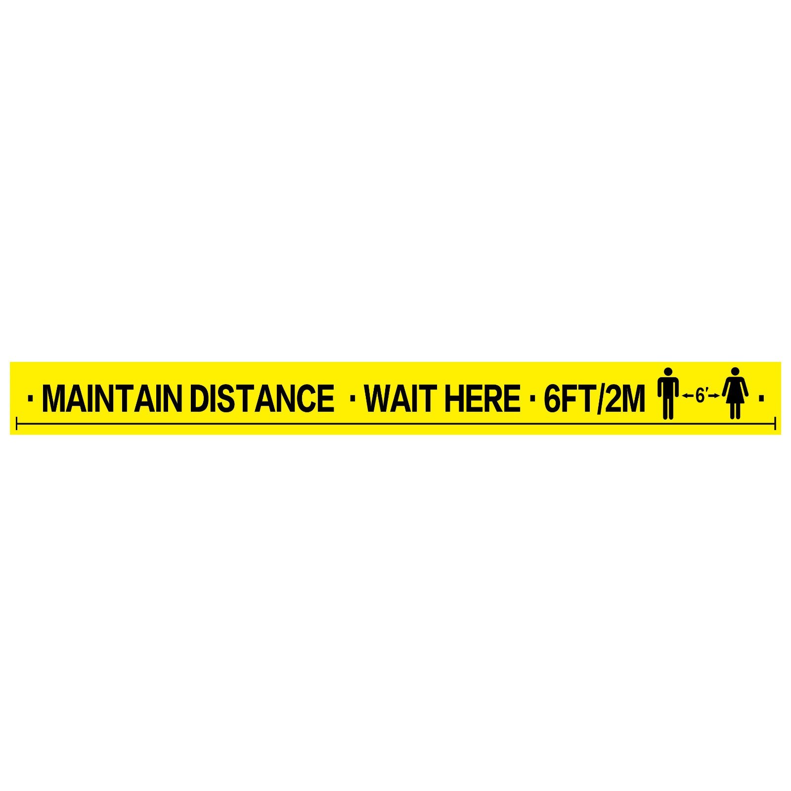 Yellow color warning signs safety tape safety warning tape warning tape, barrier warning tape Social Safe Distancing Floor Tape