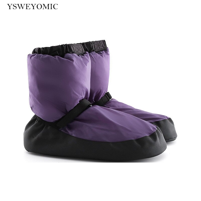 Winter Ballet Dansen Schoenen Volwassenen Zwart Paars Katoen Warm-Up Oefeningen Warmer Ballerina Warm-Up Boot Meisjes Ballet schoenen