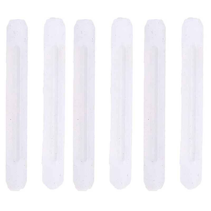 3 pares de ganchos de sujeción de seguridad para gafas, puntas de templo para gafas, gafas de sol de silicona antideslizantes: Blanco