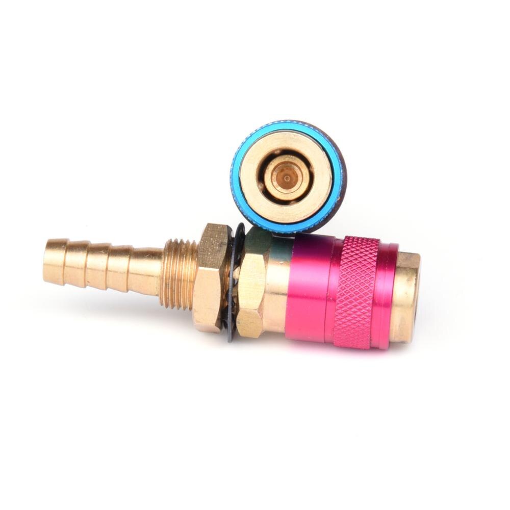 5mm 8mm Water Cooled Air Cooled Gas Water Adapter Quick Connector Fitting For MIG TIG Welding Torch Plug