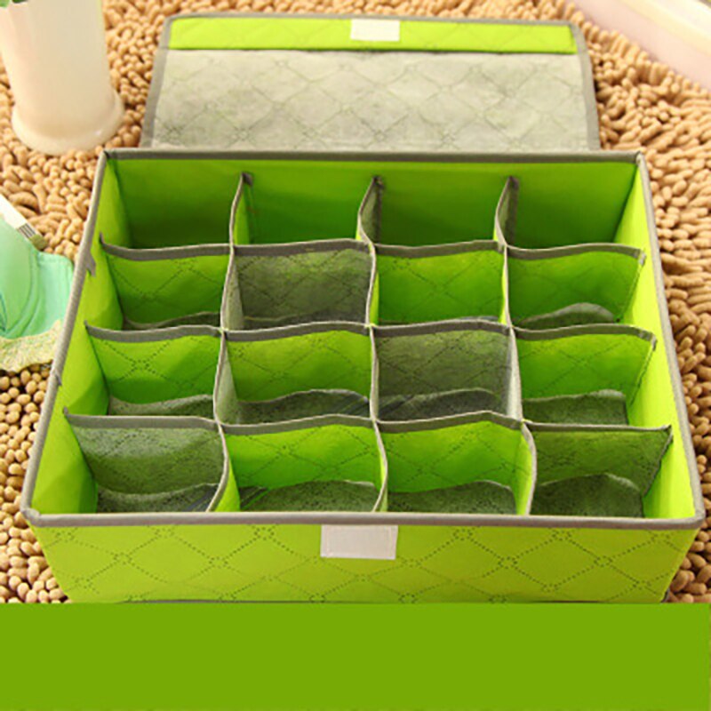 Organizer na skarpetki z wieloma kratkami, pudełko robić przechowywania bielizny, szuflady na biustonosze, przegrody, organizery robić szafy z włókniny, strąk ubrania