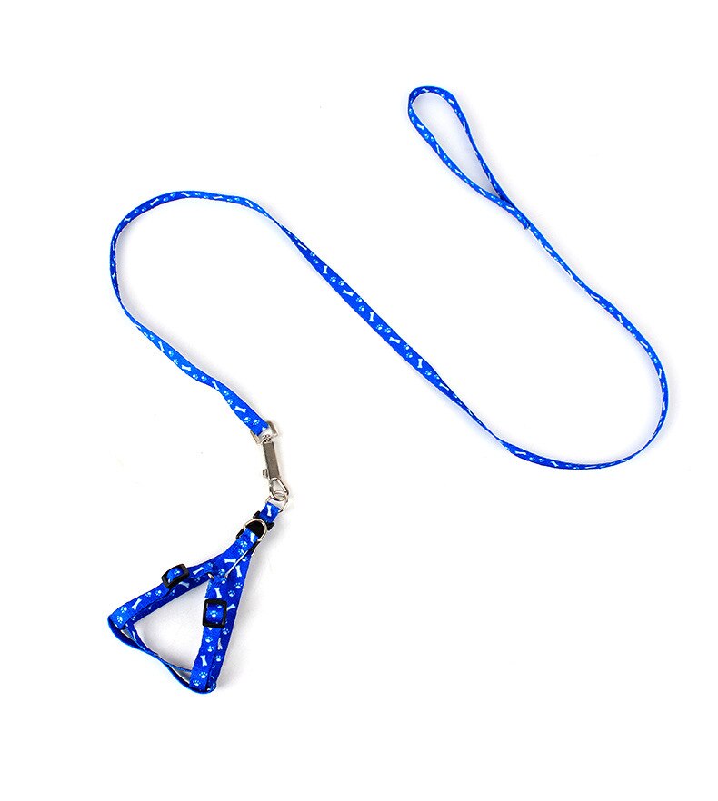 Conjunto de arnés y correa con estampado de hueso para perro, conjunto de para Chihuahua, para perros pequeños, accesorios ajustables para cachorros que caminan, Verano: 05