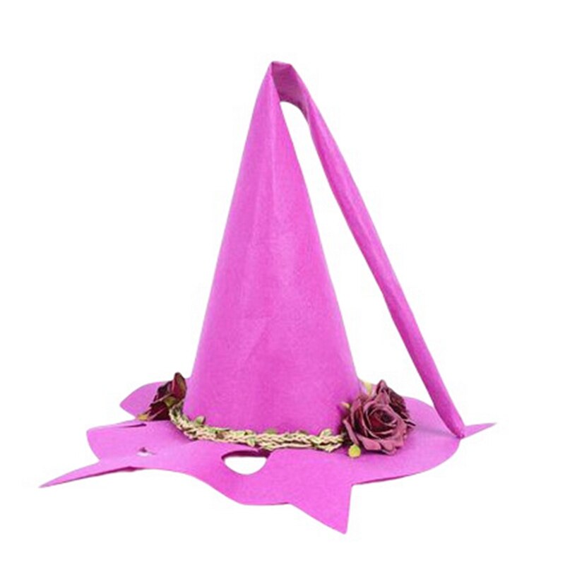 Festa di Halloween cappelli da strega in feltro Festival del fantasma di pasqua mago strega cappello a punta cappello da evento Cosplay: Blu profondo